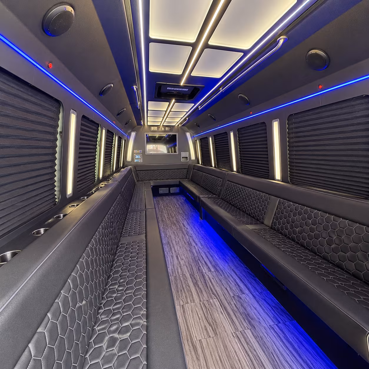 riverside 30 passenger party bus interior