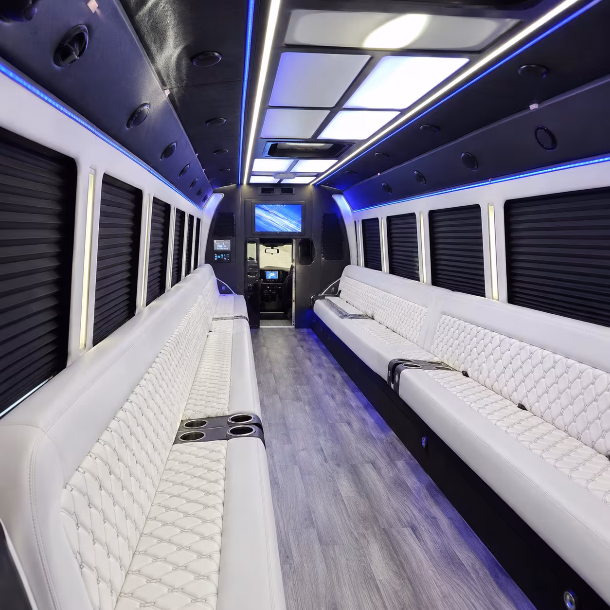 riverside wedding party bus rental